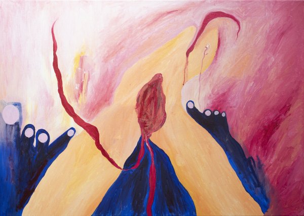 excarnation (in pink)