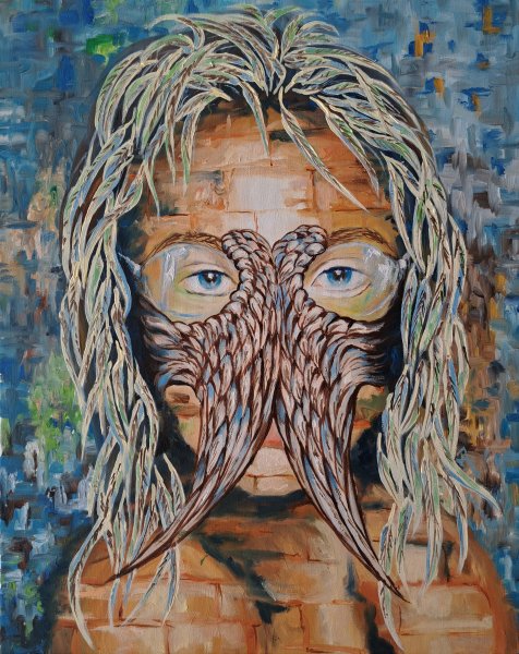 Skrzydła i włosy z piór