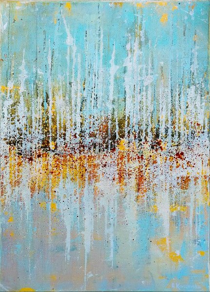 Spacer w kroplach deszczu